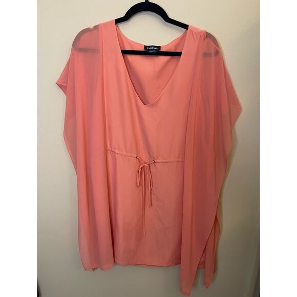 Bebe orange kaftan dress medium - Picture 6 of 7